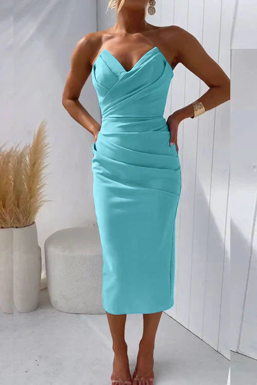 Nur™ | Rochie Midi Fără Spate