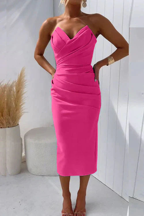 Nur™ | Rochie Midi Fără Spate
