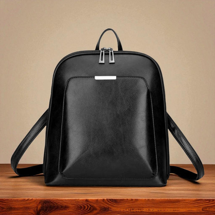 Rucsac clasic cu dublă fermoar – design elegant