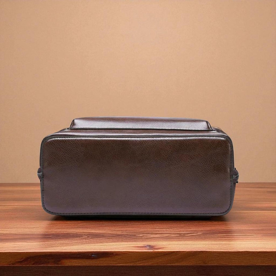 Rucsac clasic cu dublă fermoar – design elegant