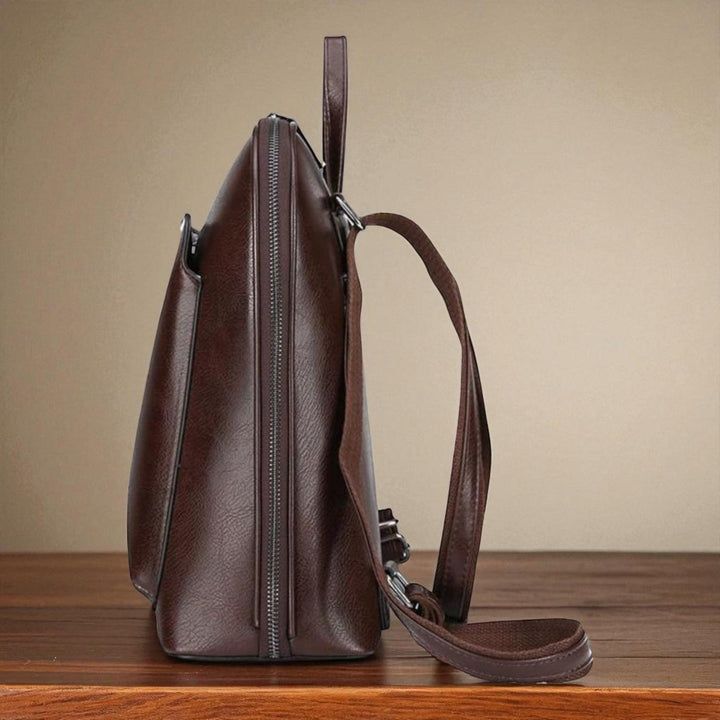 Rucsac clasic cu dublă fermoar – design elegant
