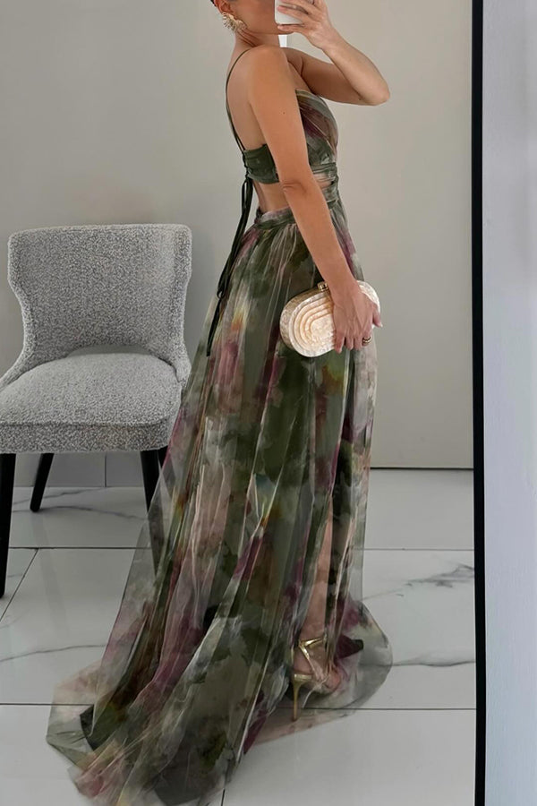 Giselle | Rochie Maxi Incantevole cu Print Floral