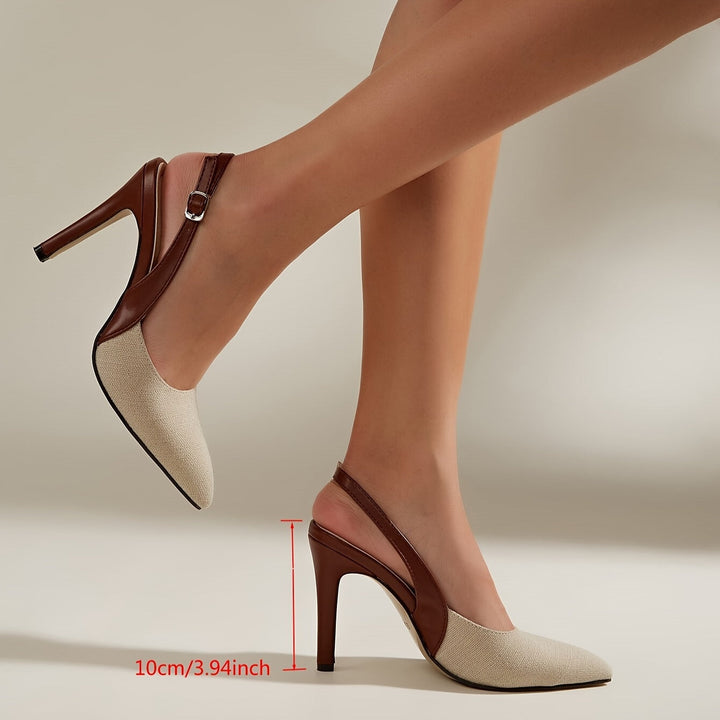 Gemini a spus Amélie™ | Tocuri Slingback cu Contrast
