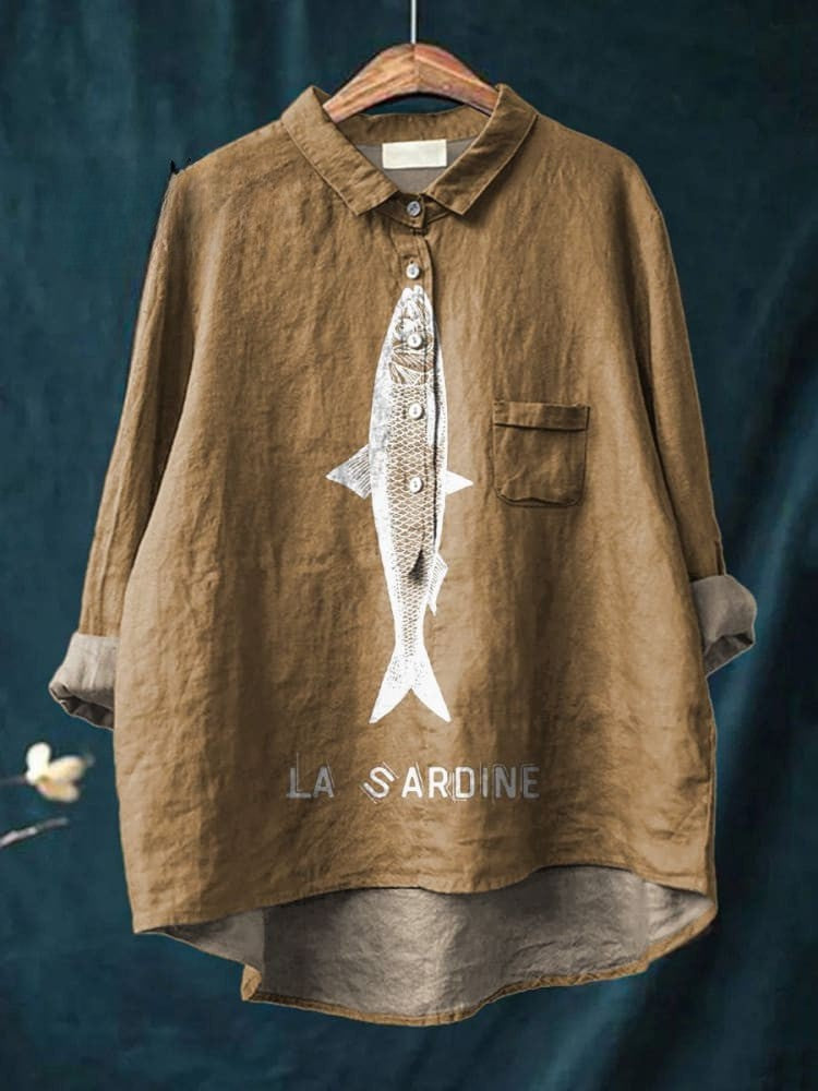 Lily | Tricou Grafic Sardină