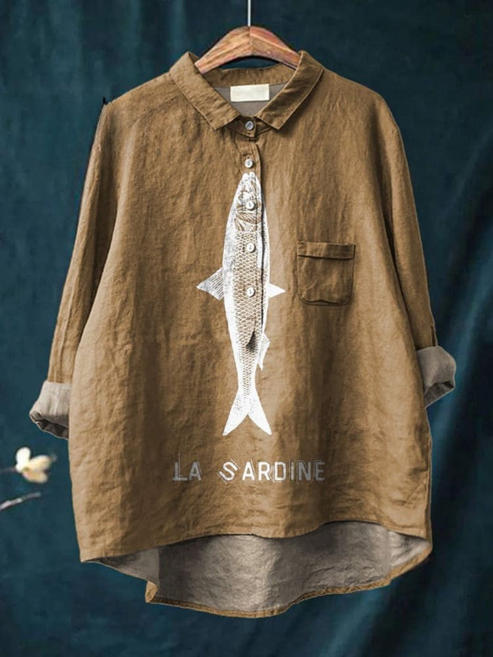 Lily | Tricou Grafic Sardină