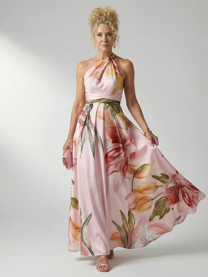 Amiel | Rochie Maxi Florală Ușoară