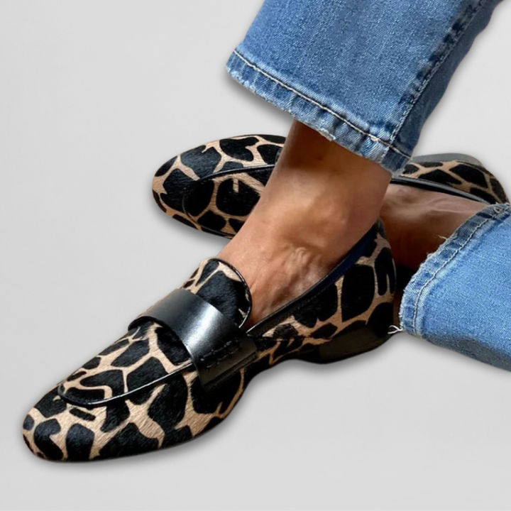 Noemi™ | Mocasin cu Print Animalier