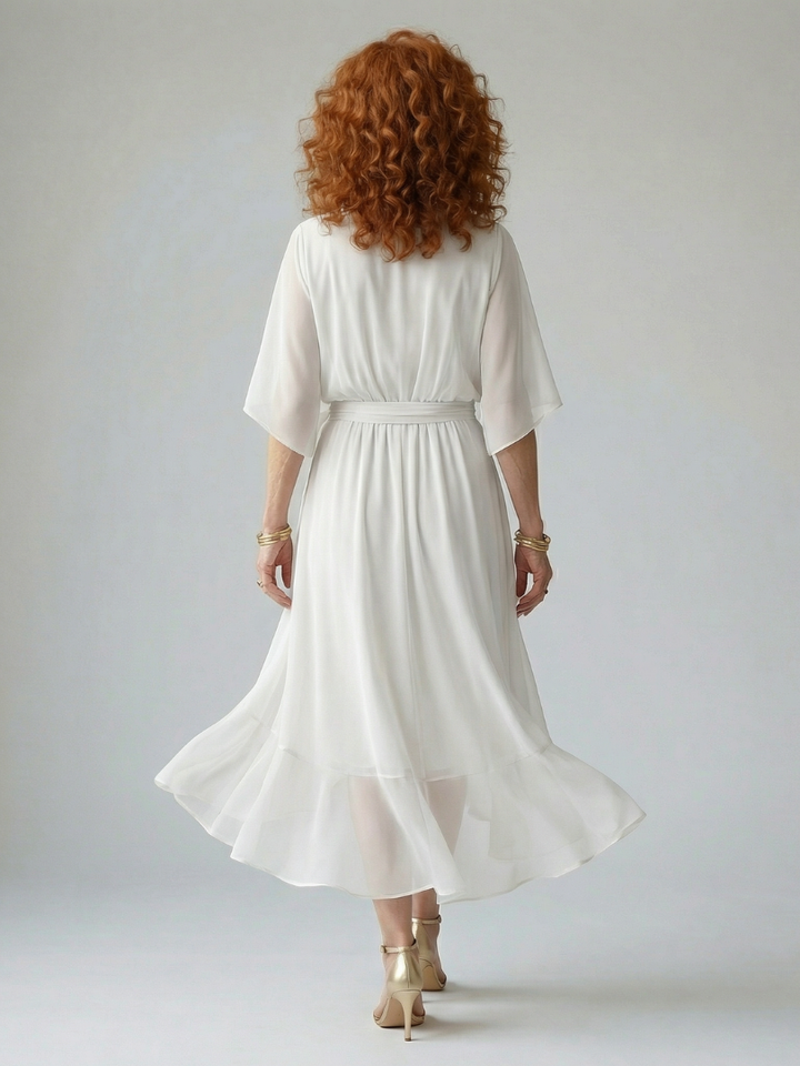 Elric | Rochie Midi cu Drapaj