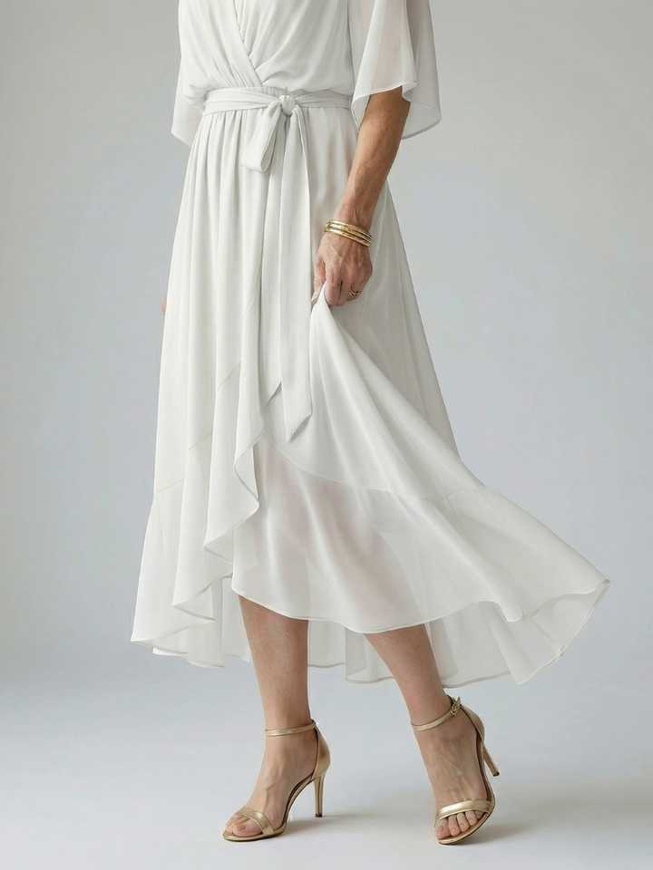 Elric | Rochie Midi cu Drapaj