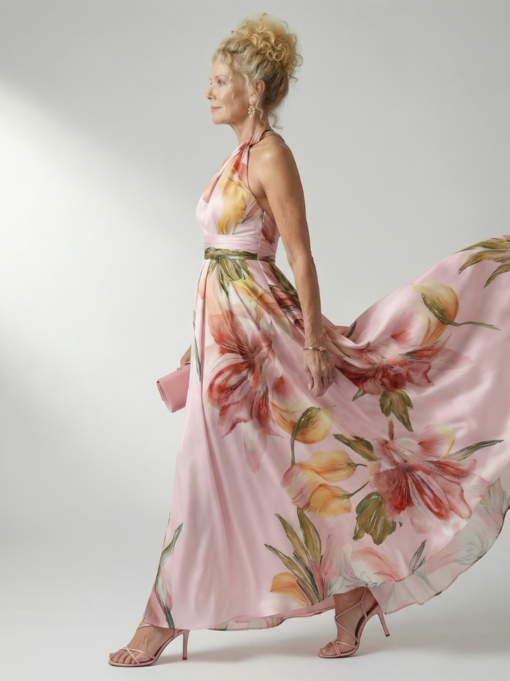 Amiel | Rochie Maxi Florală Ușoară