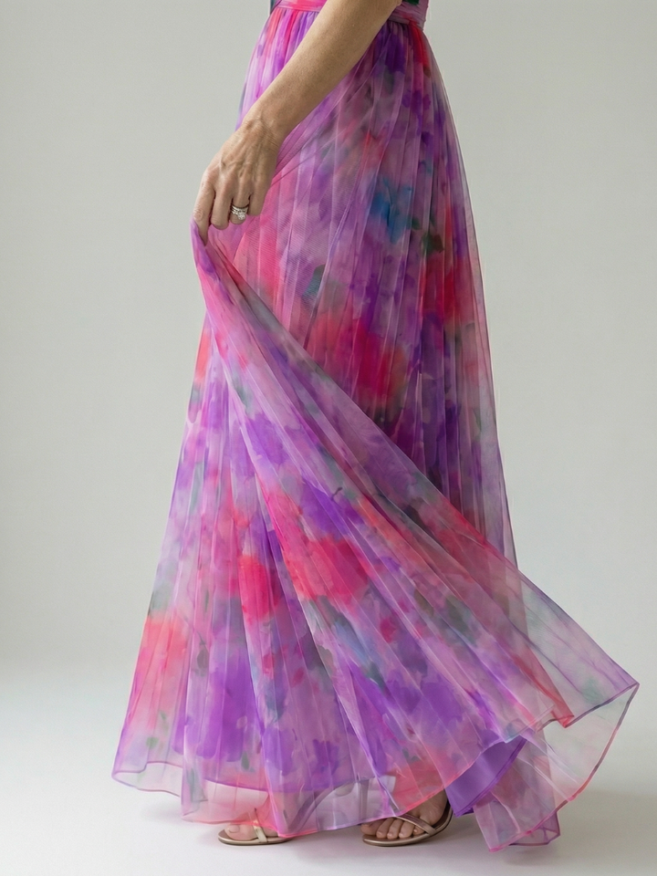 Isel | Rochie Maxi cu Mâneci