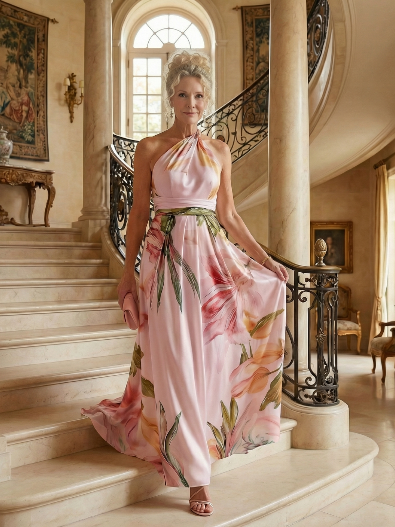 Amiel | Rochie Maxi Florală Ușoară