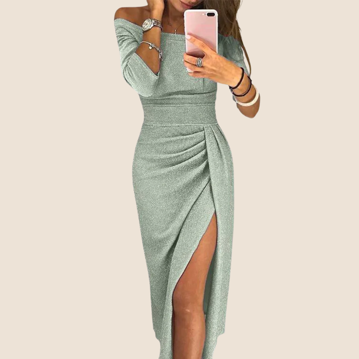 Stella™ | Rochie Maxi cu Guler Halter
