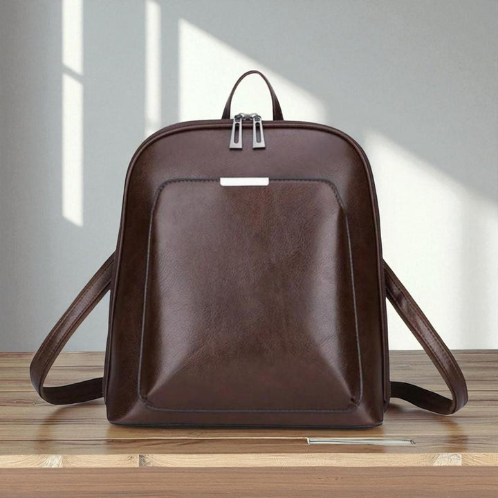 Rucsac clasic cu dublă fermoar – design elegant
