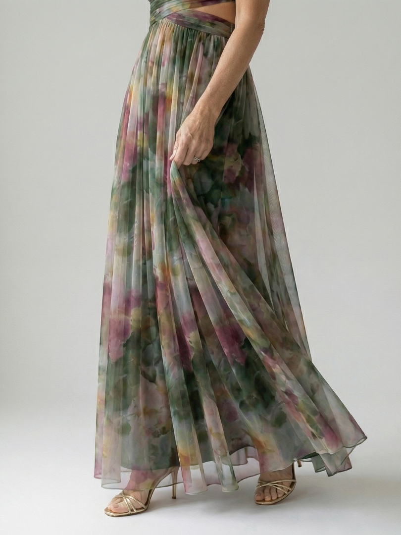 Isel | Rochie Maxi cu Mâneci