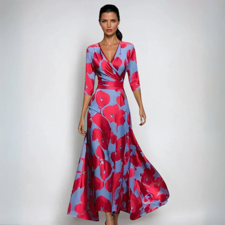 Eliana™ | Rochie Elegantă A-Line cu Flori