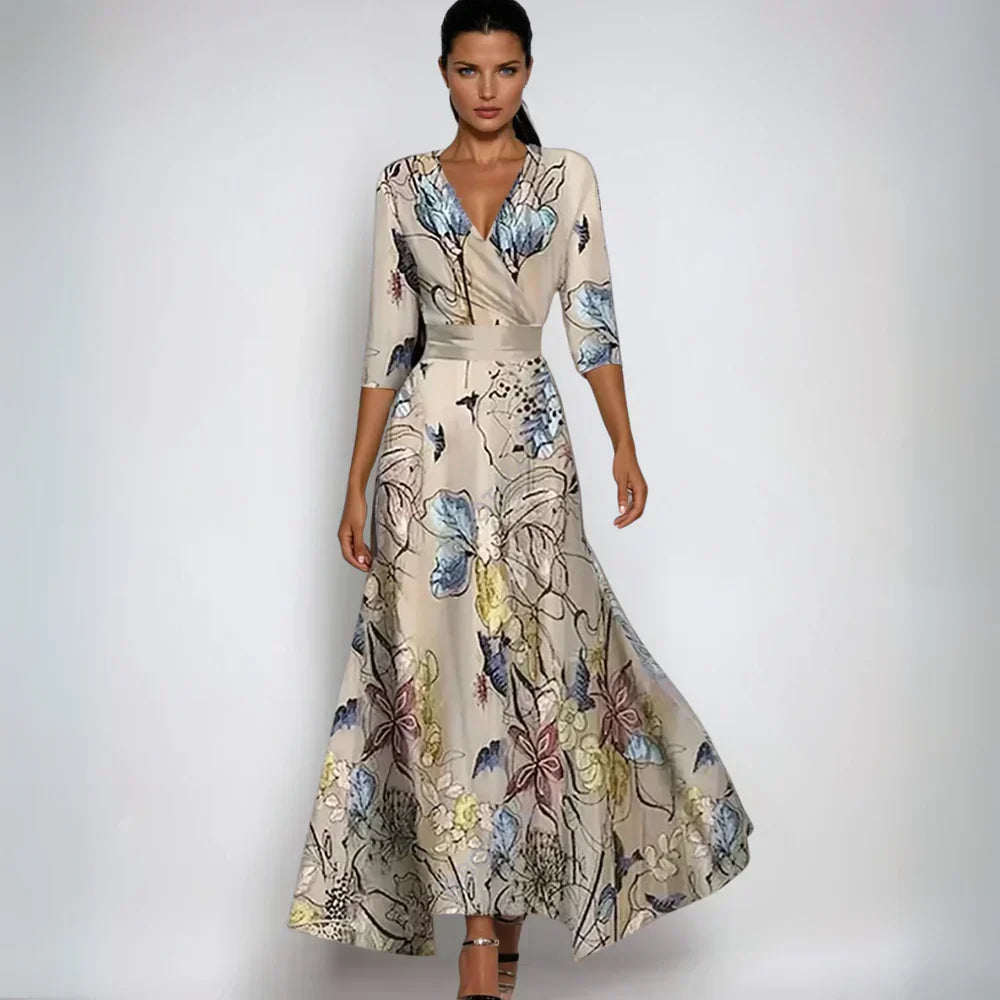 Eliana™ | Rochie Elegantă A-Line cu Flori