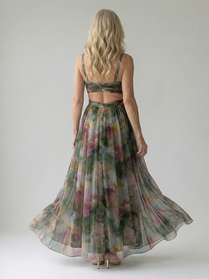 Isel | Rochie Maxi cu Mâneci