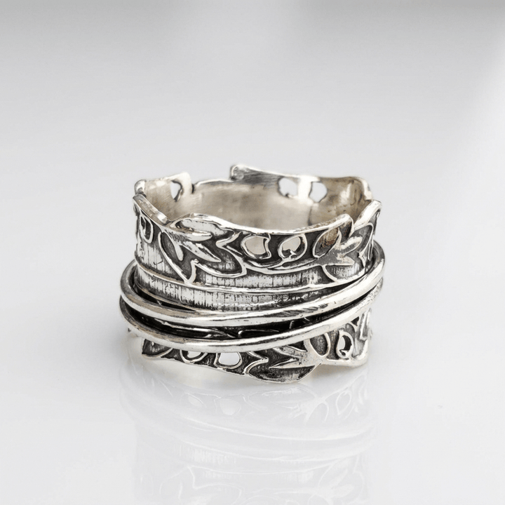 SET DE INELE LAYERED DIN ZIRCONIU ARGINTIU