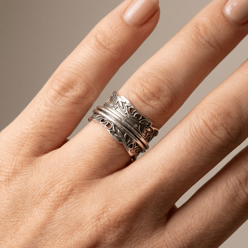 SET DE INELE LAYERED DIN ZIRCONIU ARGINTIU