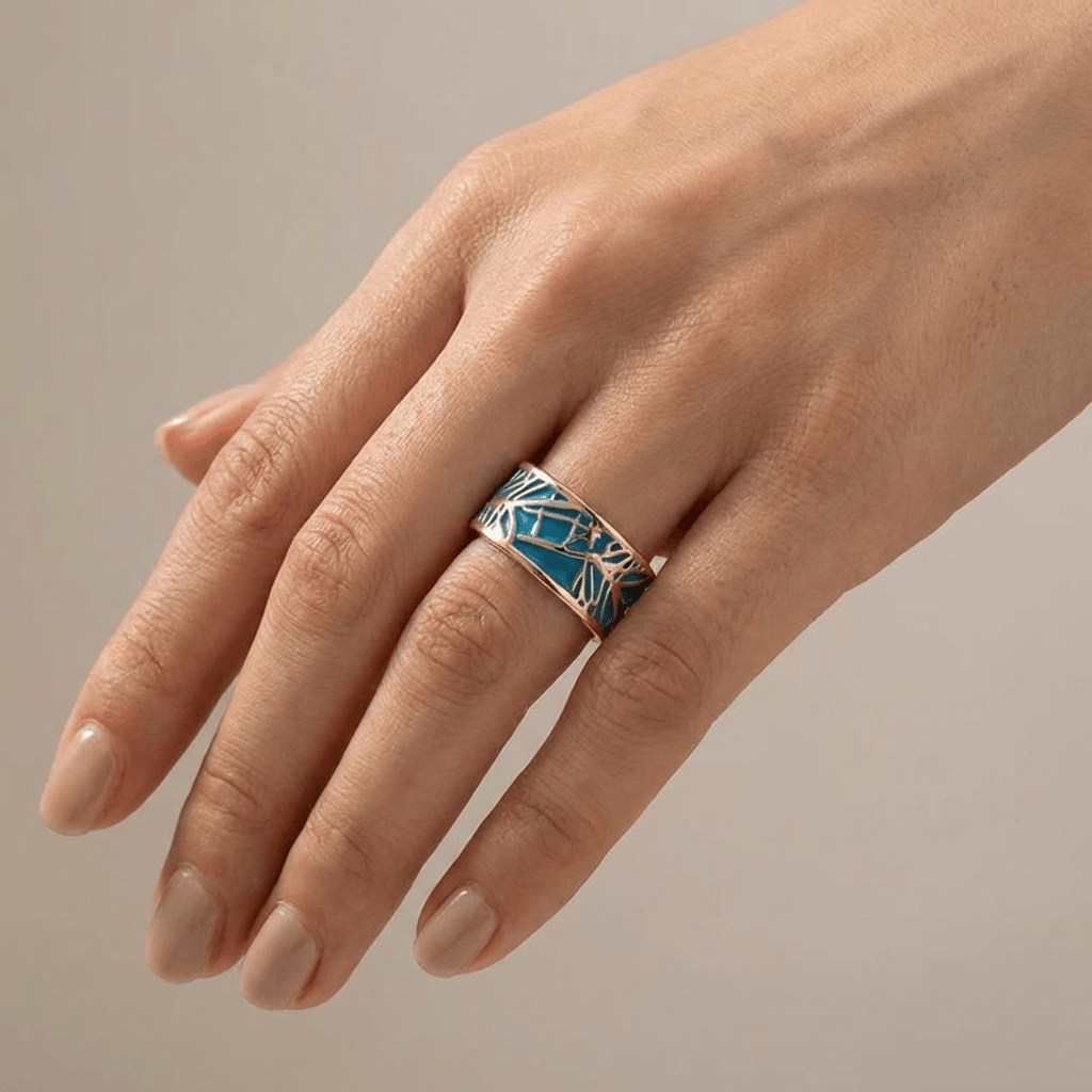 INELE MISTICE ROSE GOLD CU TURQUOISE