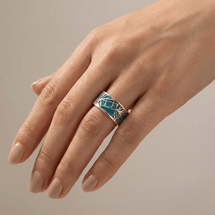 INELE MISTICE ROSE GOLD CU TURQUOISE