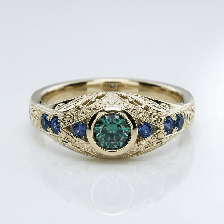 RING VINTAGE CU OPAL AURIT