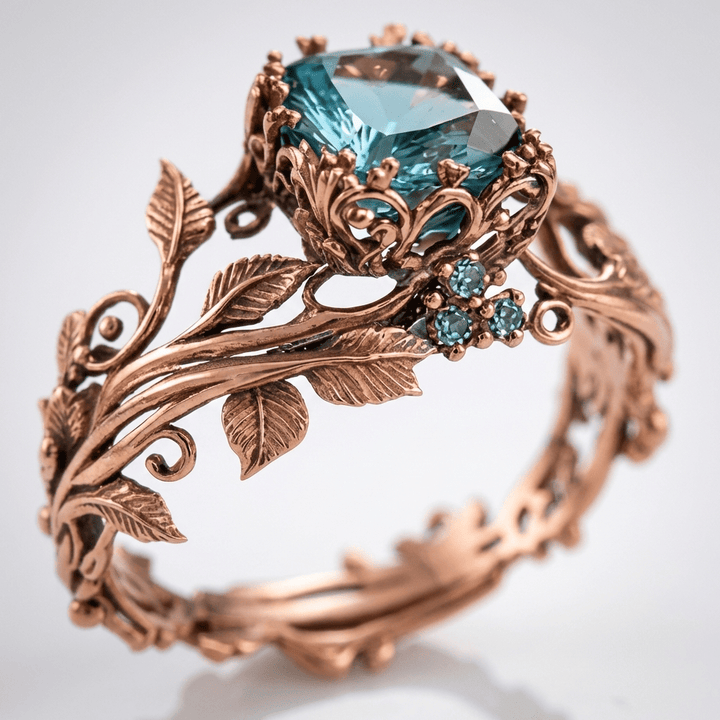 RING ENCHANTED FOREST ROSE GOLD