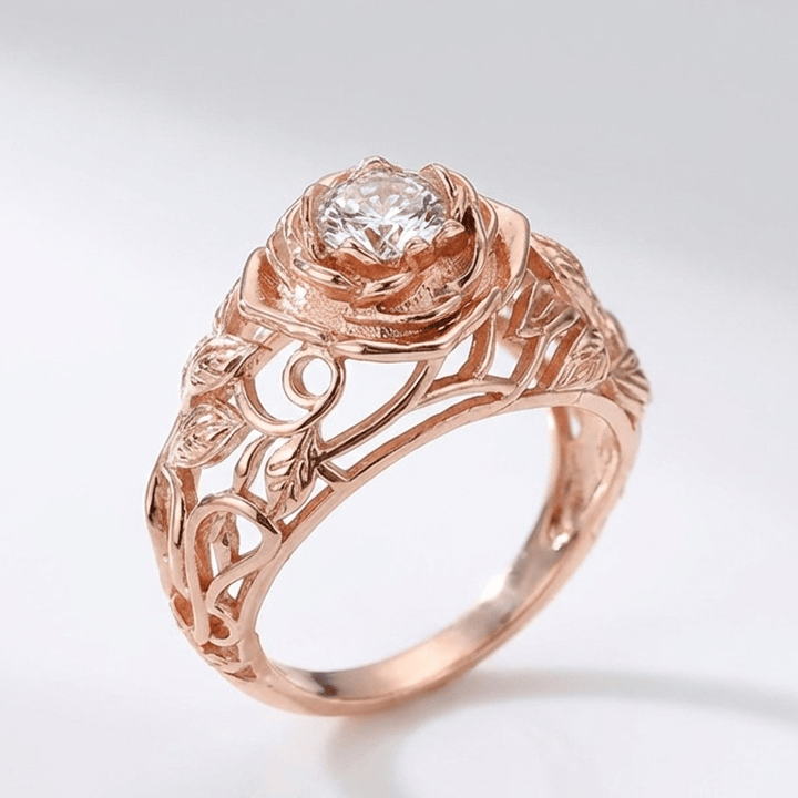 INELE DE ZIRCONIE ROSE CIUPERTAT VINTAGE