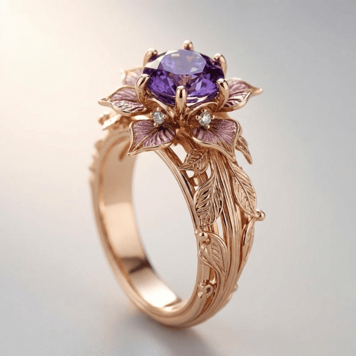 RING FLORAL AURIE PURPURIE