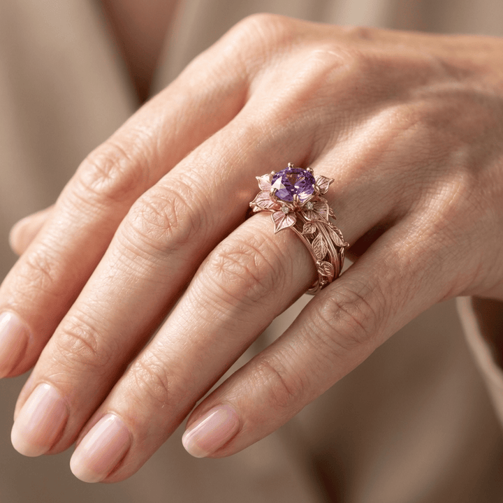 RING FLORAL AURIE PURPURIE