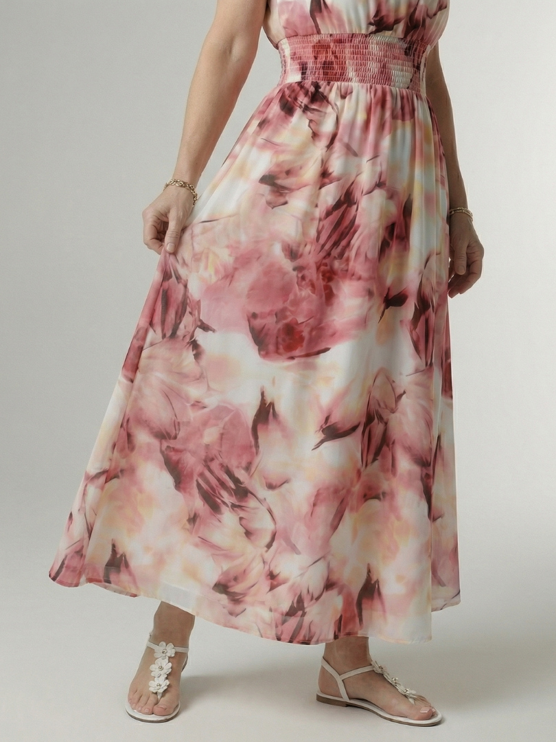Sylin | Rochie Midi cu Guler în Stil Halter