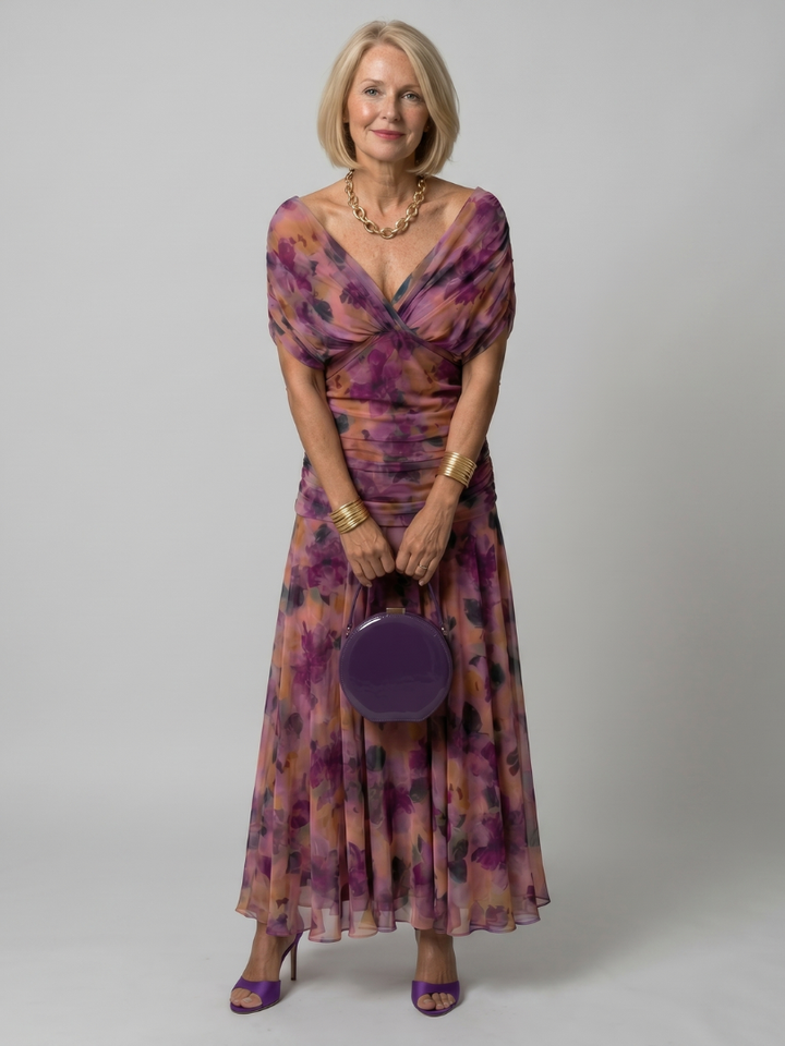Calen | Rochie Midi cu Umeri Descoperiți