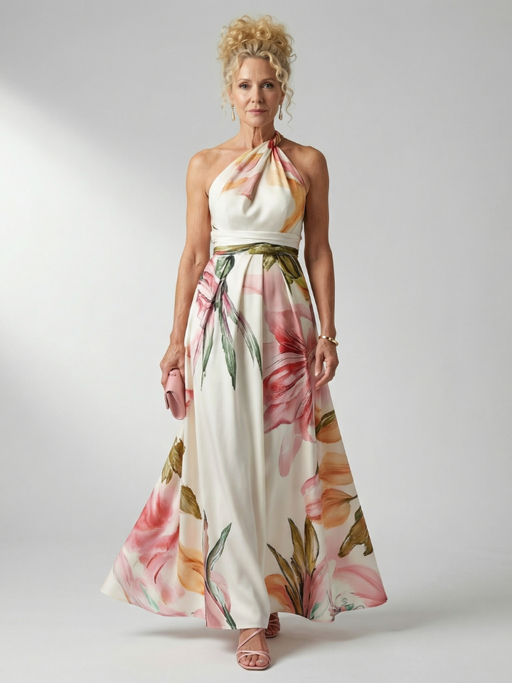Amiel | Rochie Maxi Florală Ușoară