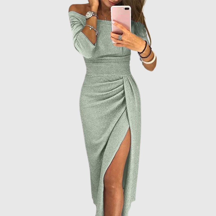 Stella™ | Rochie Maxi cu Guler Halter