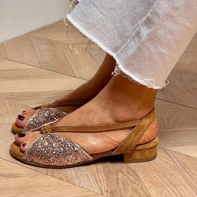 SANDALĂ GLITTER BAS