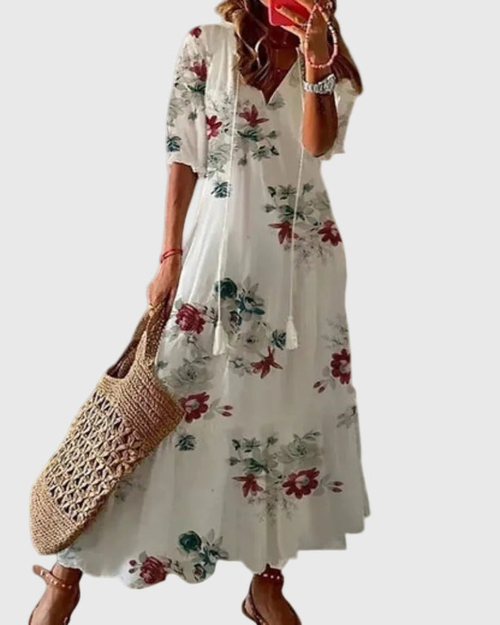 Noor™ | Rochie Maxi Boho Vintage de Vară