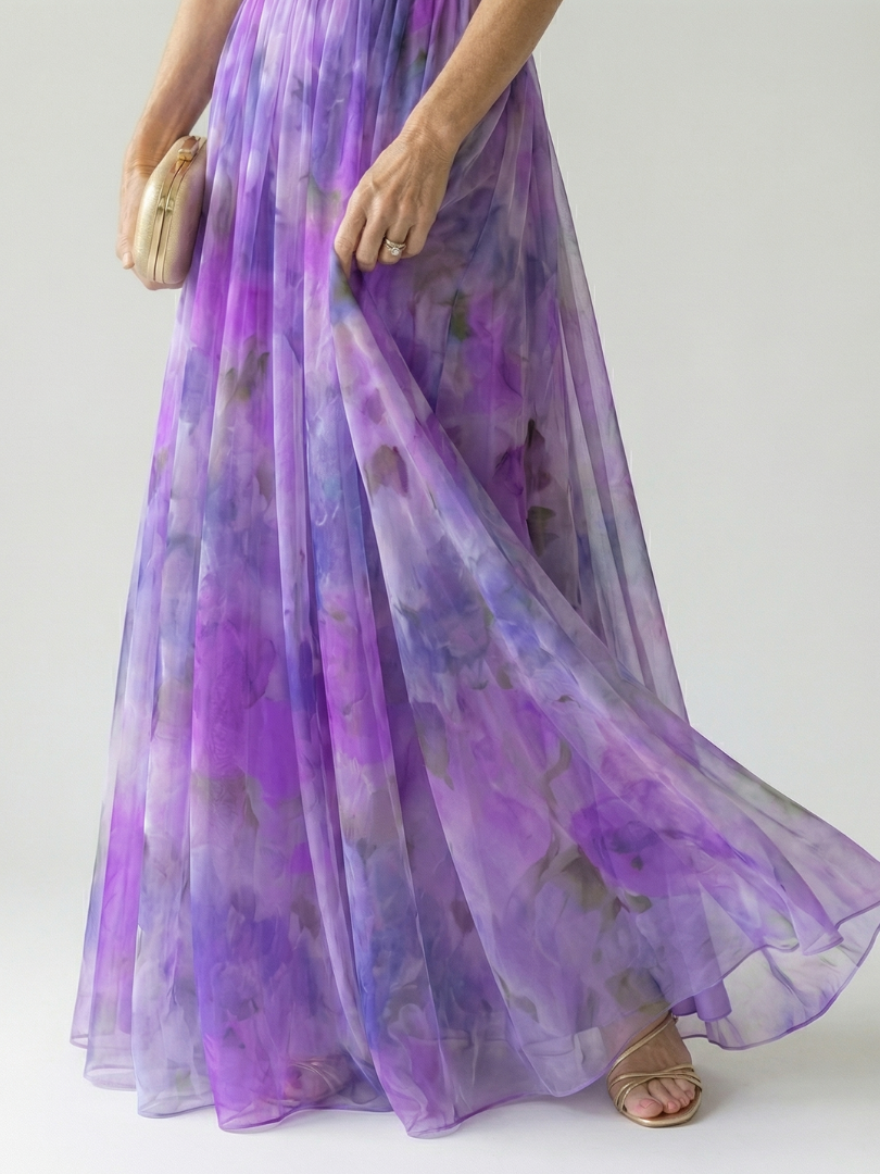 Isel | Rochie Maxi cu Mâneci