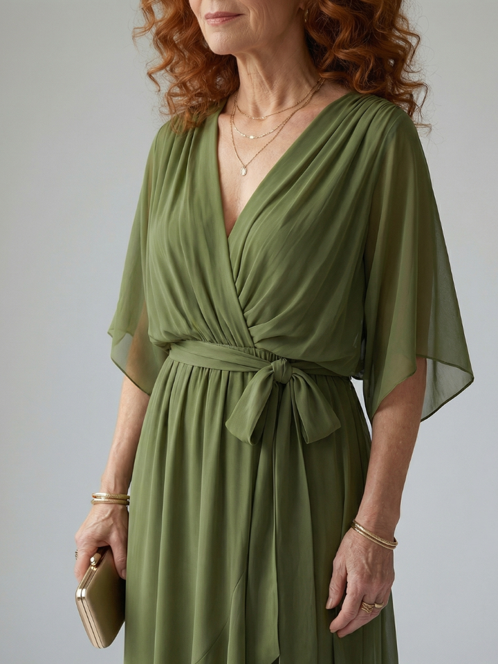 Elric | Rochie Midi cu Drapaj
