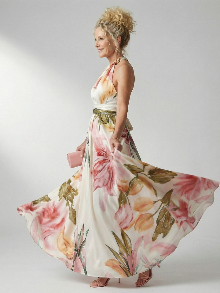 Amiel | Rochie Maxi Florală Ușoară