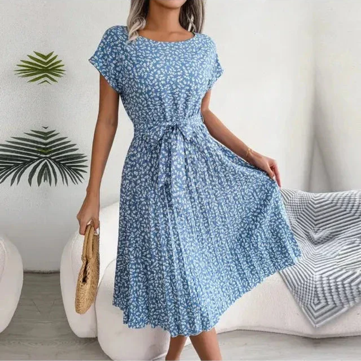 Marilyn | Rochie Midi Plisată Florală