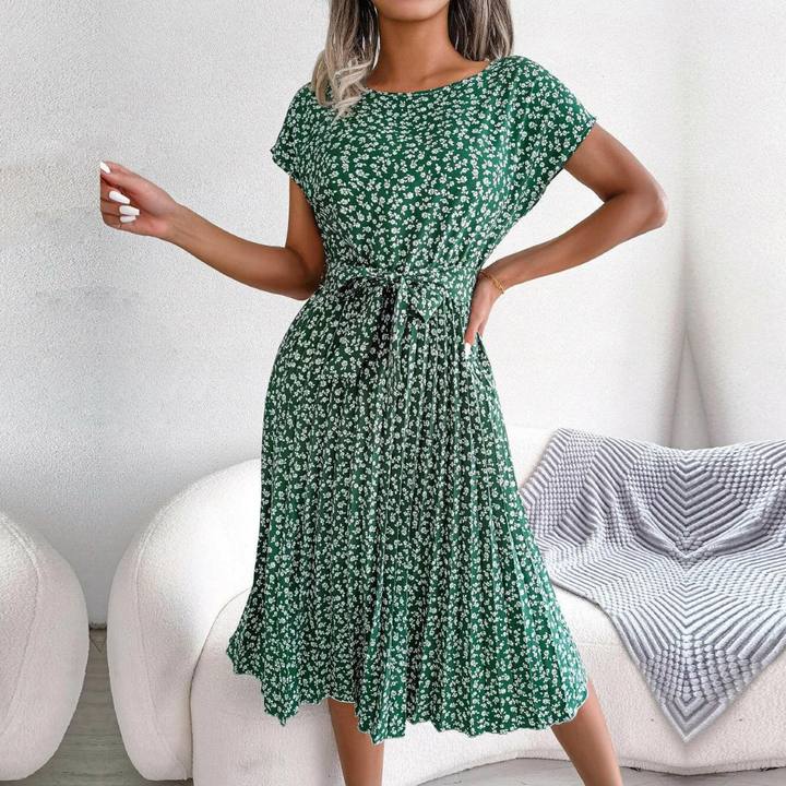 Marilyn | Rochie Midi Plisată Florală