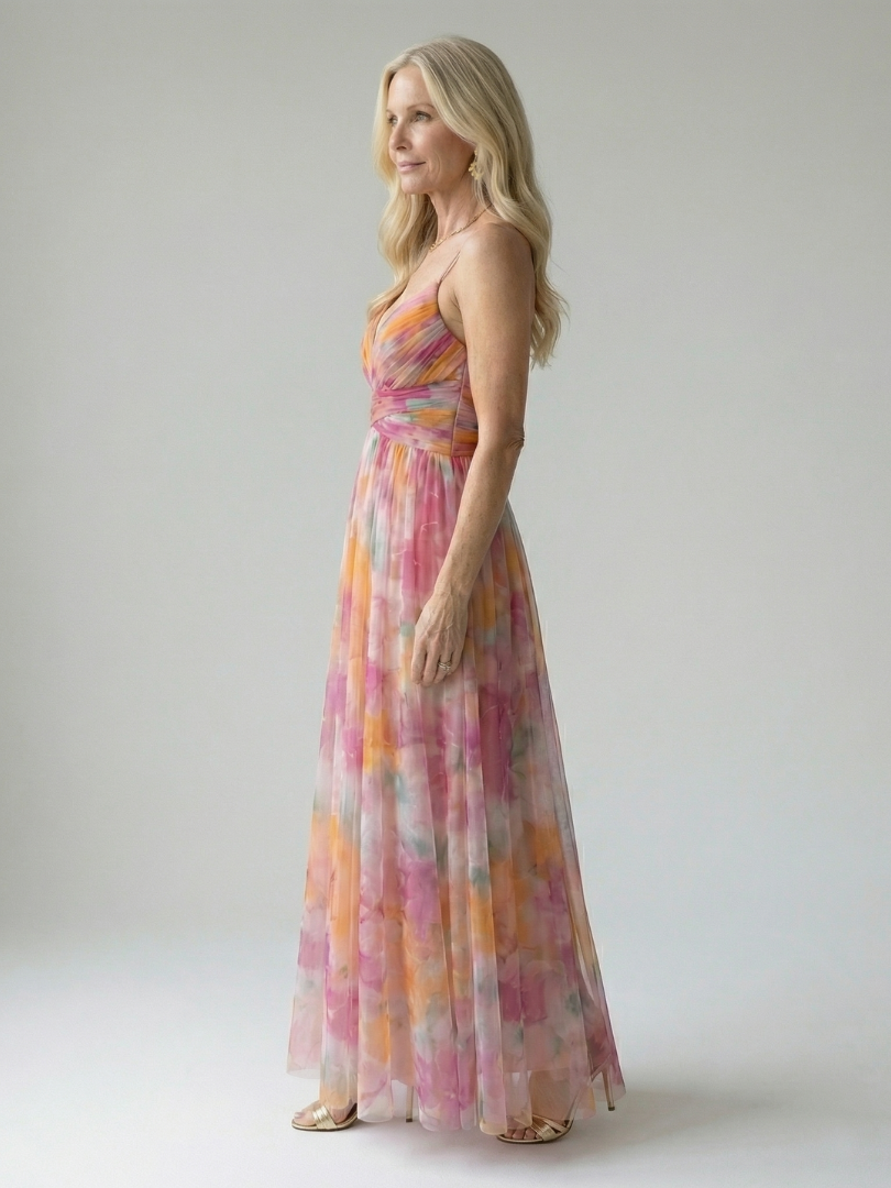 Isel | Rochie Maxi cu Mâneci