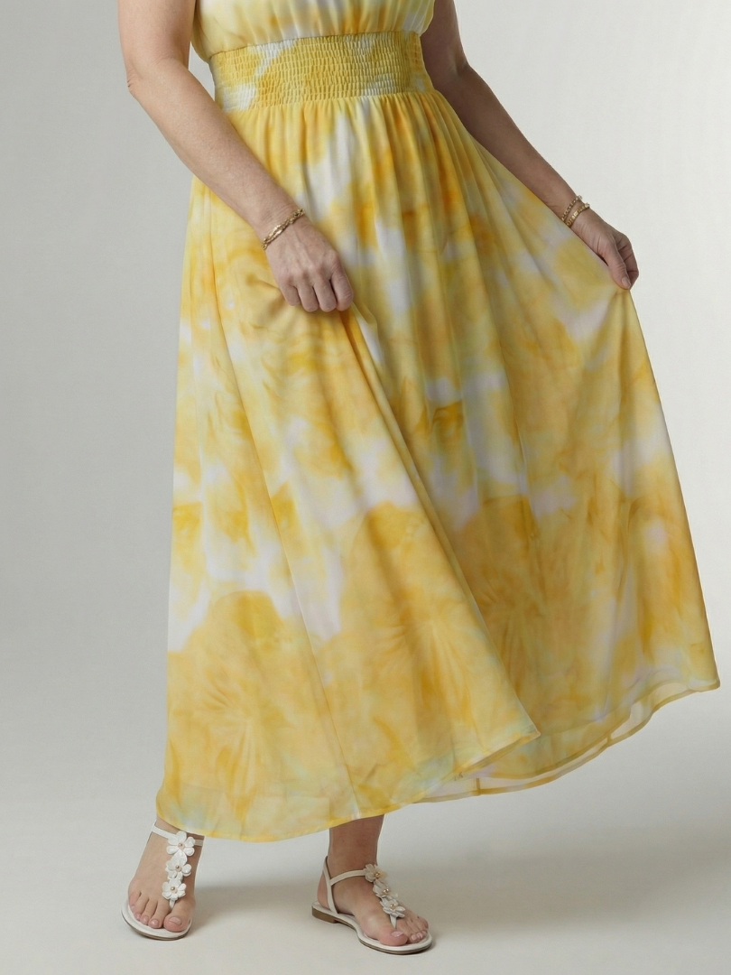 Sylin | Rochie Midi cu Guler în Stil Halter
