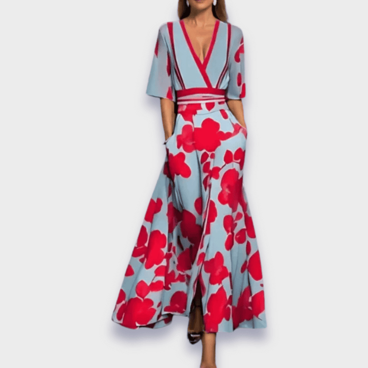 Eliana™ | Rochie Elegantă A-Line cu Flori