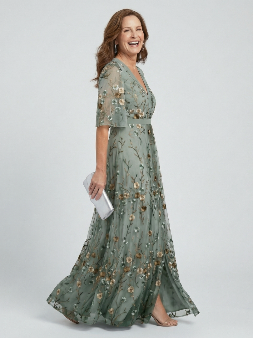 Selora | Rochie Maxi Halter cu Flori