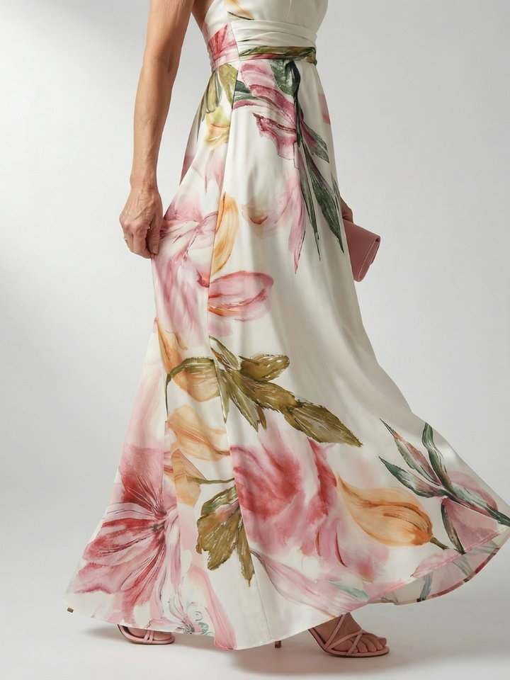 Amiel | Rochie Maxi Florală Ușoară