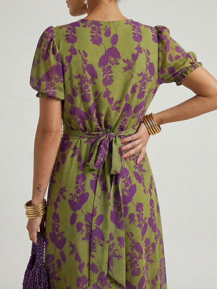 Virel | Rochie Midi Florală Relaxată