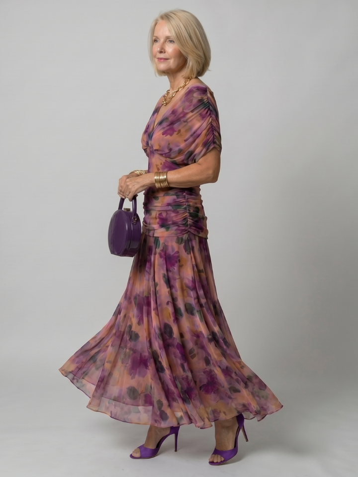 Calen | Rochie Midi cu Umeri Descoperiți