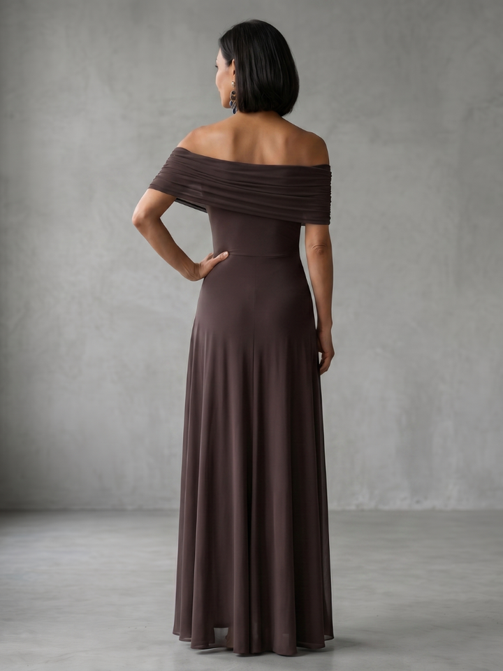 Iunie | Rochie Midi cu Umeri Decupați